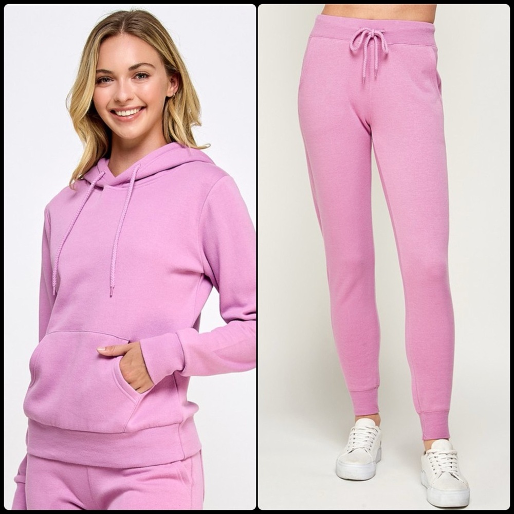 Orchid Fleece Pullover Sweatsuit